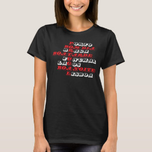 T-shirt Portugal Porto Braga Funchal Lagos Lisboa
