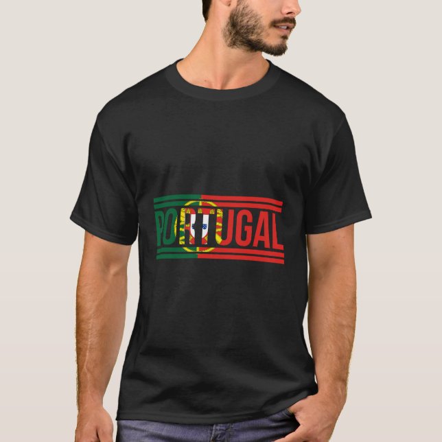 T-shirt Portugal - Portugal Drapeau Sports Football Footba (Devant)