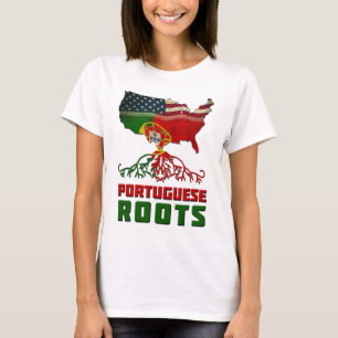 T-shirt Portugal Roots USA Drapeau