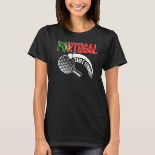 T-shirt Portugal Tennis De Table Soutien Ping Portugais