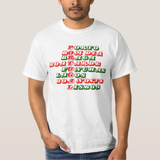 T-shirt Portugal Villes portugaises Porto Braga Lisboa