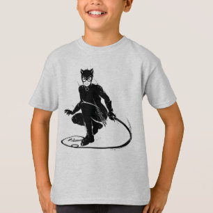 T-shirt Pose à pinceau en encre Catwoman