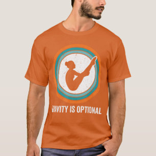 T-shirt Pose de plongeon sur tremplin où la gravité est fa