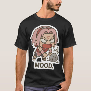 T-shirt Pose de punch en colère Chibi Sakura (mode Sakura 