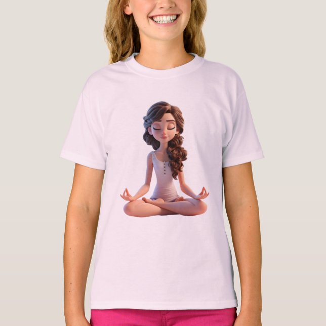 T-shirt Pose de yoga (Devant)
