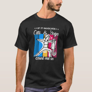 T-shirt Pose de yoga de chat Temps de yoga 1