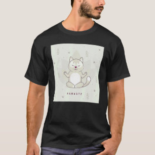 T-shirt pose de yoga drôle méditation raton laveur namaste