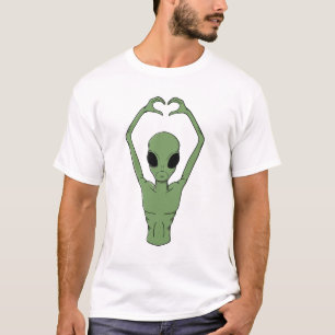 T-shirt Pose du cœur extraterrestre
