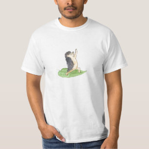 T-shirt Pose du guerrier 1 de yoga de hérisson