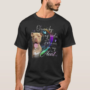 T-shirt Poser un chien taureau une fois de mon côté pour t
