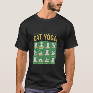 T-shirt Poses de yoga de chat Chats pratiquant la pleine c