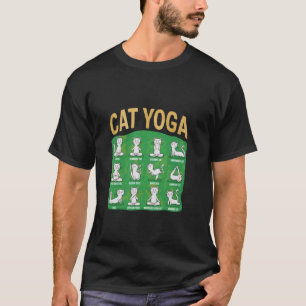 T-shirt Poses de yoga pour chats Chats pratiquant la plein