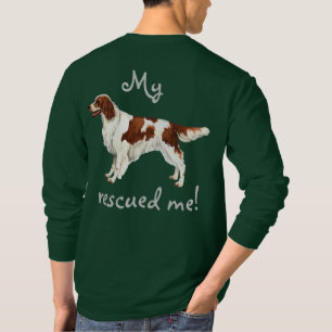 T-shirt Poseur rouge de délivrance et blanc irlandais