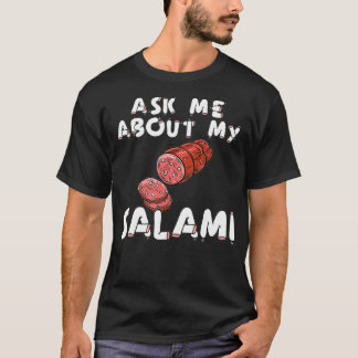 T-shirt Posez-Moi Des Questions Sur Mon Salami, Chef, Bouc
