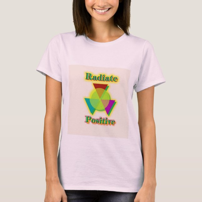 T-shirt Positif du rayonnement (Devant)