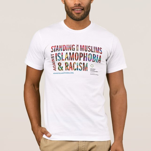 T-shirt Position avec des musulmans contre l'islamophobie (Devant)