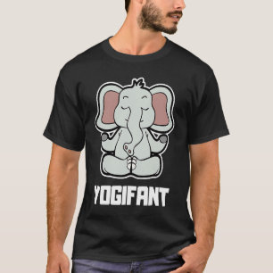 T-shirt Position de yoga Yogifant éléphant fréquence vinta