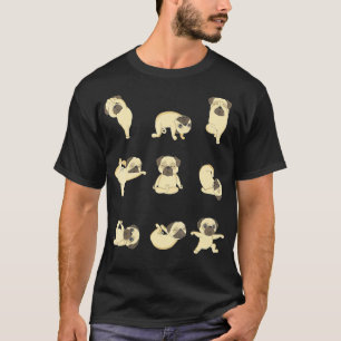 T-shirt Positions amusantes de Yoga Carlin