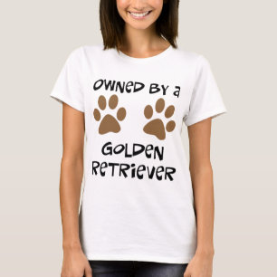 T-shirt Possédé par un golden retriever