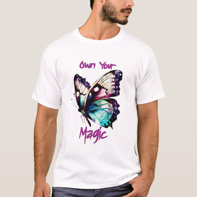T-shirt Posséder votre magie - Papillon (Devant)