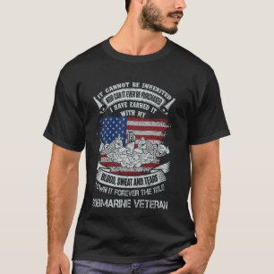 T-shirt Possédez à jamais le titre de vétéran de sous-mari