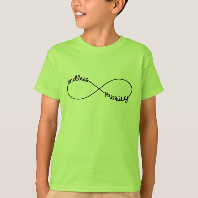 T-shirt Possibilité sans fin - symbole d'infini (Devant)