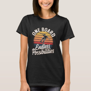 T-shirt Possibilités illimitées d'un board Skate Skateb