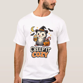 T-shirt Possum Halloween Creep It Cozy