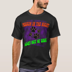 T-shirt possum opossum drôle ordures mème rue chat