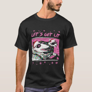 T-shirt Possum Raccoon Amusant Allons-y Rue des Ordures Ro
