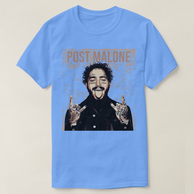 T-shirt Post Malone Rapper (Design devant)