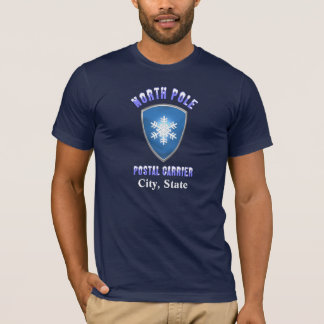 T-shirt postal de coffre de Pôle Nord (customisé)