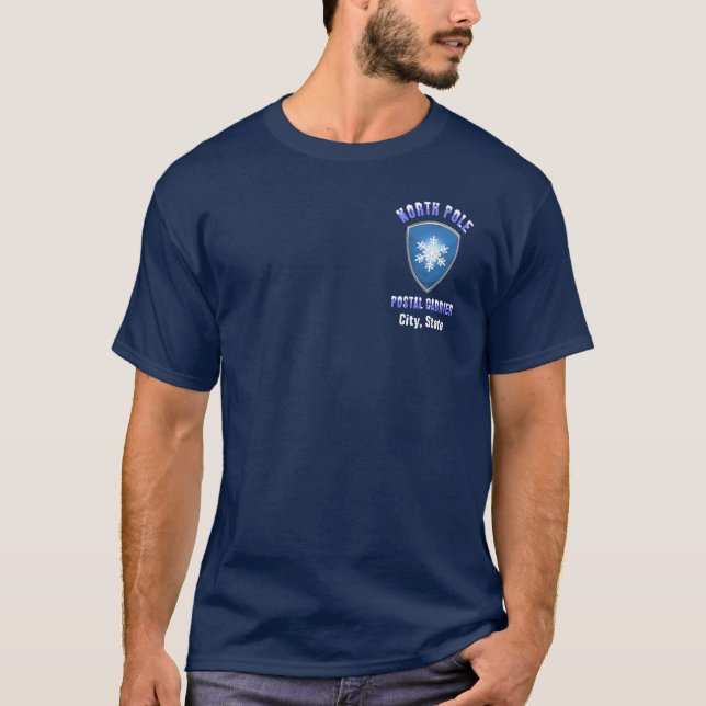 T-shirt postal de Pôle Nord (personnalisable) (Devant)