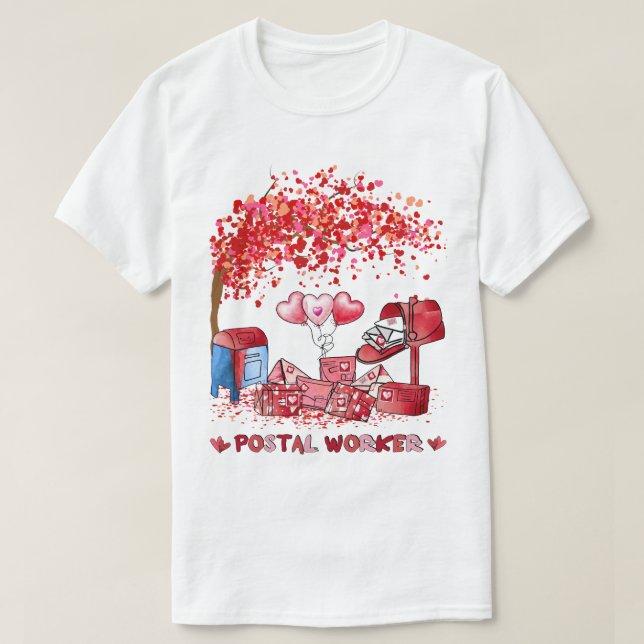 T-shirt Postal Worke Saint Valentin (Design devant)
