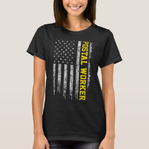 T-shirt Postal Worker American Flag Vintage Patriotic Mai
