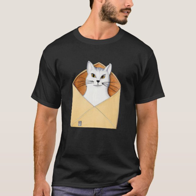 T-shirt Postal worker kitten mailman cat (Devant)