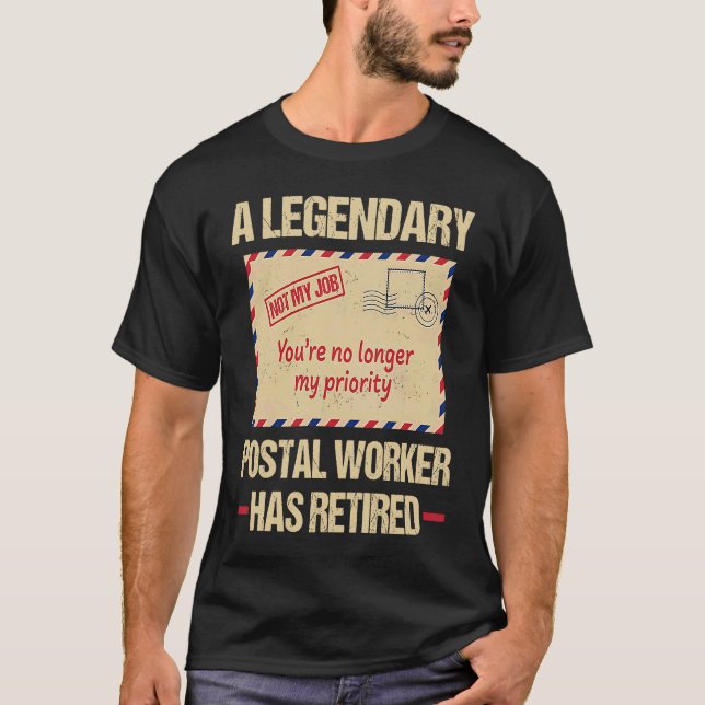 T-shirt Postal Worker Retired 2022 Postman Retirement Carr (Devant)
