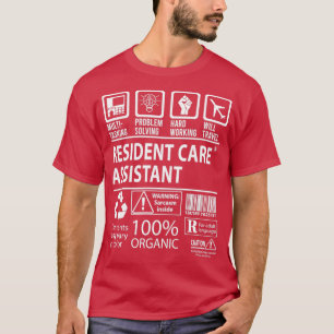 T-shirt Poste certifié multitâche de l'assistant de soins 