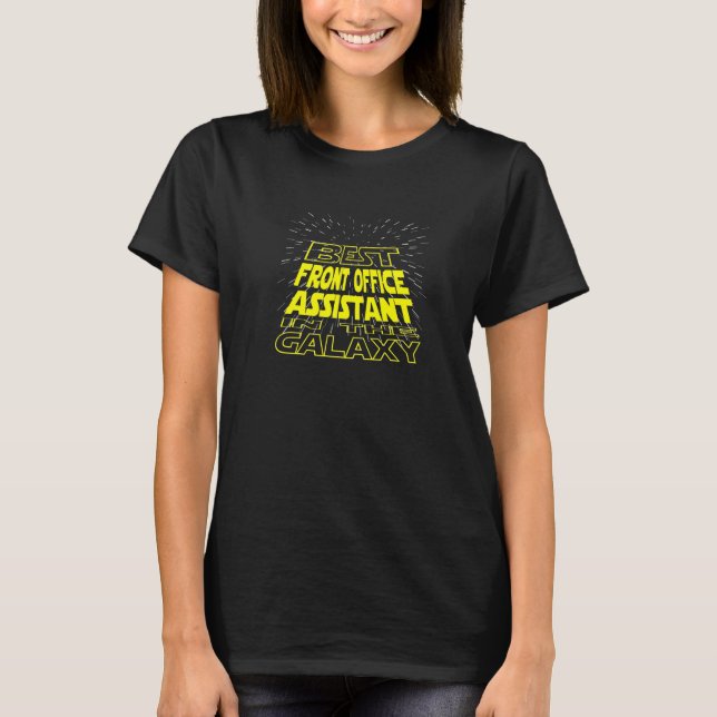 T-shirt Poste de Cool adjoint de réception Galaxy (Devant)