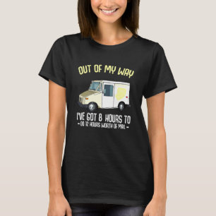T-shirt Poste de livraison de l'expéditeur du courrier pos