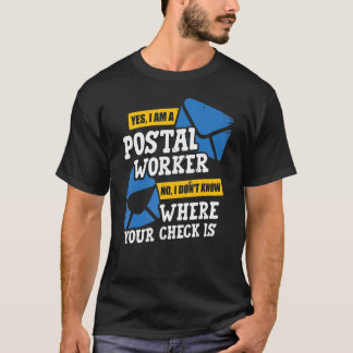 T-shirt Poste de travail Livraison du courrier