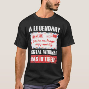 T-shirt Poste de travail retraité 2021 Postman Carrier Ma