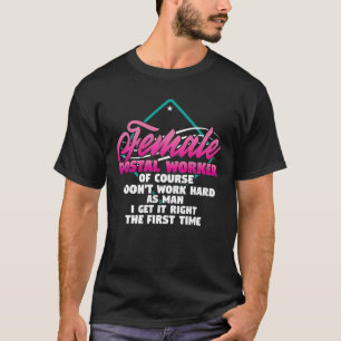 T-shirt Poste Femme Carrier Travailler Postal Comme