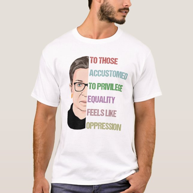 T-shirt Poster célèbre du RBG, Ruth Bader Ginsburg (Devant)