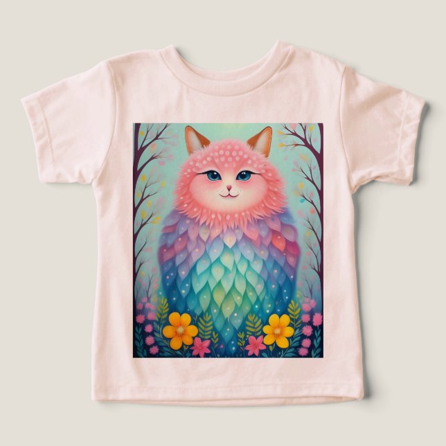 T-shirt Poster de animal Imaginaire coloré (Design Recto)