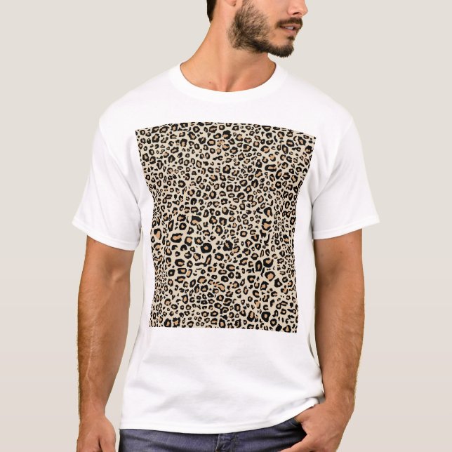 T-shirt Poster de animal léopard (Devant)