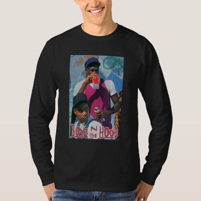 T-shirt Poster De Boyz Dans Le Lait De La Hood (Devant)