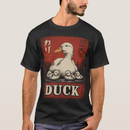 T-shirt Poster de canard et canettes - Mère mignonne et bé