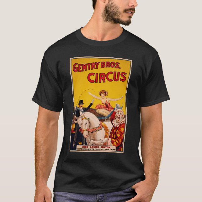 T-shirt Poster de cirque vintage (Devant)
