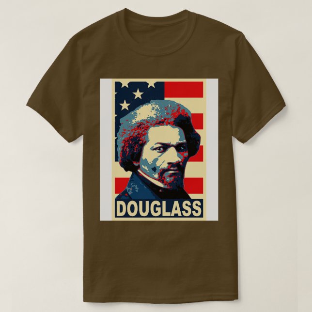 T-shirt Poster de Frederick Douglass America (Design devant)
